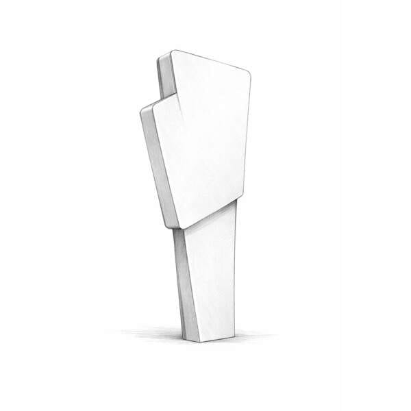 schets streamline zuil